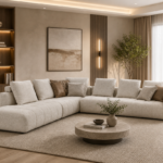 أريكة زاوية، أريكة حديثة، أثاث منزلي، تصميم داخلي، غرفة معيشة