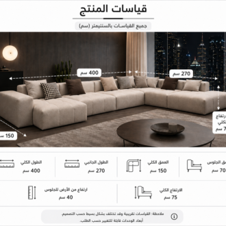 كنبة فاخرة, كنبة مودرن, كنبة للصالون, أثاث منزلي فاخر, شراء كنبة في السعودية - صورة 2