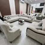 مجموعة جلوس فاخرة, أثاث منزلي, تصميم حرف L, فخامة, راحة