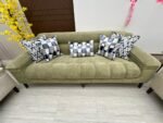 مجموعة استرخاء فخمة، أثاث عصري، جلوس مريح، خشب سويدي، قماش شانيل - صورة 2